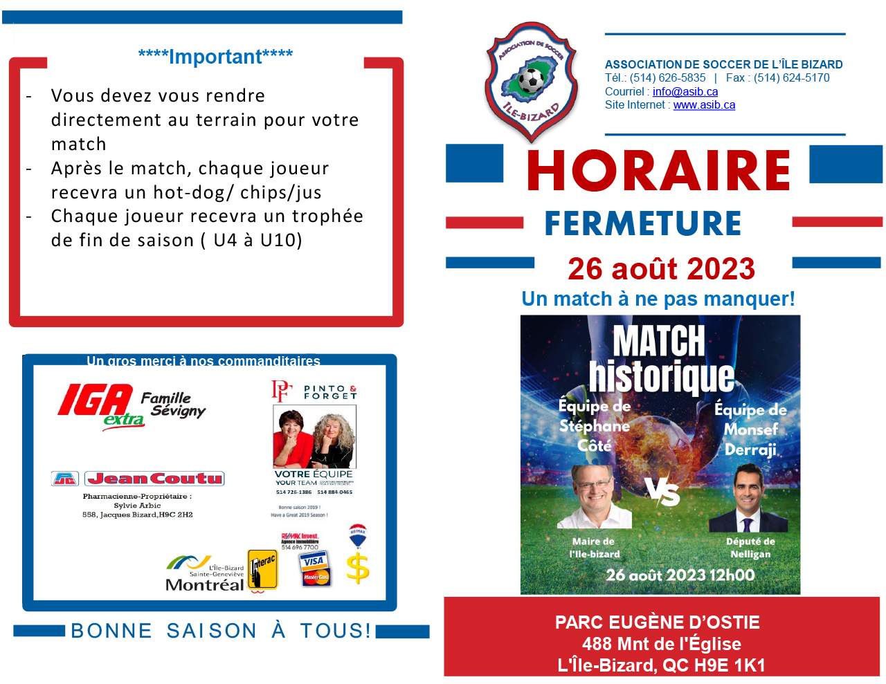 action fermeture horaire